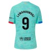 Original Trikotsatz FC Barcelona Lewandowski 9 Ausweichtrikot 2023-24 Für Kinder